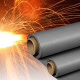 3784 Base Silicone Coated Fiberglass Fabric Fireproof Cloth With 120g One Side Coating thumbnail-2