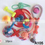 Amazon Hot Selling Pack Pet Toy Set Durable Dog Rope Chew Toy Pet Toys thumbnail-3