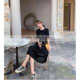 Long Skirt Female Summer 2020 New Temperament Waist Slimming Chiffon Dress Red Doll Collar Skirt Factory Direct Sales thumbnail-4