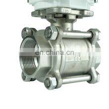 Hot Sale High Efficiency 220V 3 Inch Thread Stainless Steel 304 Electric Ball Valve thumbnail-5