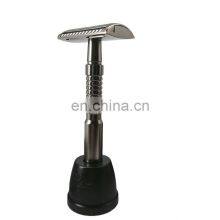 Inexpensive Custom Deluxe Metal Handle Double Edge Shaving Private Label Reusable Safety Razor thumbnail-1