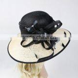 New Arrival Women Sinamay Church Suit Wide Brim Wedding Derby Hat Supplier's Choice thumbnail-5
