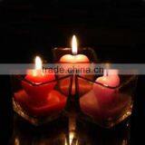 Hand Made Clear Thick Wall and Bottom Square Glass Candle Holder thumbnail-1