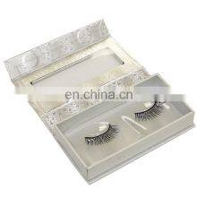 Holographic Magnetic Eyelashes Packaging Rectangle Box With Plastic Tray