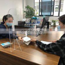 Acrylic Social Distancing Sneeze Guard Acrylic Sneeze Shield for Counters thumbnail-4