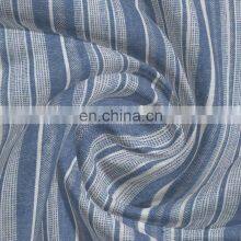 Hot Selling Linen Cotton Yarn Dyed Dobby Fabric for Clothes thumbnail-2