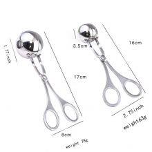 Non-Stick Stainless Steel Meat Baller Tongs Cake Pop Meatball Maker Ice Tongs Salad Tong Dough Scoop thumbnail-5