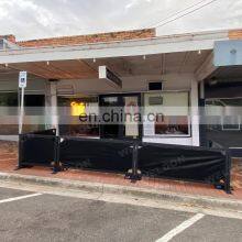 Outdoor Cafe Barricade Metal Barriers Road Safety Products Barrier Crowd Control Mesh thumbnail-4