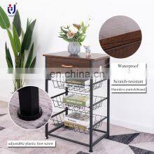 Customized Metal Multipurpose Three-tier Mesh Kitchen Storage Drawer as You Require thumbnail-3