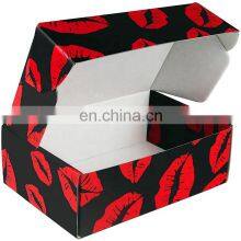 Hot Sale Luxury Custom LOGO Eco Friendly Gift Fashion Print Under Wear Nightcloth Lash Shipping Packaging Corrugated Paper Box
