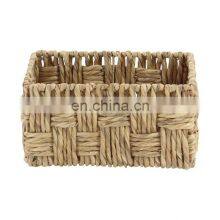 Hot Sale Metal Wicker Basket Water Hyacinth Storage Basket Set Of 2 Wholesale High Quality Vietnam Cheap thumbnail-4