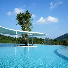 Transparent Borderless Swimming Pool, Large Outdoor Swimming Pool, Constant Temperature Borderless Swimming Pool Planning, Design, and Construction, thumbnail-1