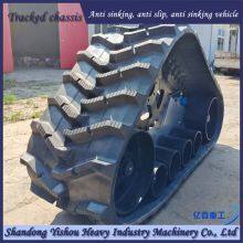 Corn Harvester Modified With Anti Sinking Half Chain Rail for Mud Harvesting, no Worries thumbnail-1