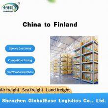 Finland dedicated line air freight, sea freight, land freight, small packages, DDP, general goods, sensitive goods