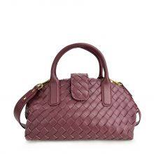 Must-Have Women's Woven Handheld Bag -Niche Rattan &Cotton Blend, Exquisite Weave Detail, All-Match for Daily, Coffee & Parties thumbnail-4