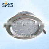 9W Silver Aluminum LED Ceiling Light With 15,25 Led Lens