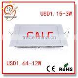 Hot Sales !!Factory Low Price Square 6w Ultra Thin Led Panel Light Led Ceiling Downlight thumbnail-1