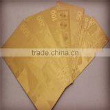 Gold Plated Banknotes Gold 24k Gold Embossing Euro / US Banknotes thumbnail-1
