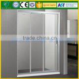 Smart Bathroom Tempered Glass 3 Panel Sliding Shower Enclosures Door thumbnail-3