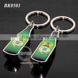 Promotional Gift Mini Beer Bottle Shape Custom Printing Zinc Alloy Silver Metal Bottle Opener Keychain thumbnail-3
