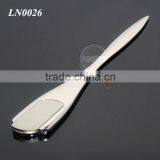 Zinc Alloy High Polished Promotional Blank Silver Color Metal Manual Letter Opener thumbnail-5