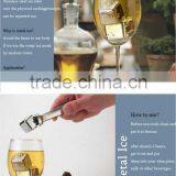 8pcs Stainless Steel Ice Cubes Glacier Rocks Whiskey Ice Stones + Velvet Bag thumbnail-5