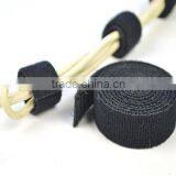 Nylon Black Double Side Hook and Loop Cable Tie for Cable Mangement