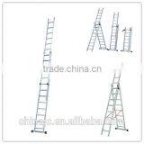 Adjustable Aluminium 3-section Ladder Extension Ladder EN131 thumbnail-1