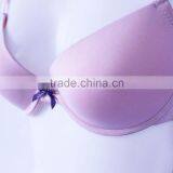 China Bra Factory Custom Basic Soft Bra Simple Design Solid Color Large Size Bra thumbnail-2