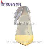 Genuine Leather Pointed Toe Fashion Design Ladies High Heel Shoes With Bowtie Back thumbnail-6