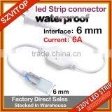 SV Power Plug Unit for LED Strip Lights LED Strip Accessories 6A Waterproof 3528 5050 5730 3014 2835 6mm Contact Pin thumbnail-1