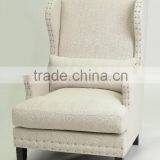 Antique Nailhead Design Fabric Leisure Sofa With ARM (KS-966-1) thumbnail-1