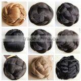 Faux Hair Braided Updo Hair Pieces Chignon Bun