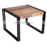 INDIA JODHPUR HOME MADE INDUSTRIAL COFFEE TABLE IN METAL FRAME thumbnail-1