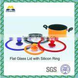 glass pan lids with silicone Ring