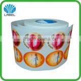 Full Color Custom Lipstick Label Sticker Self Adhesive Circle Sticker Printing Waterproof Vinyl Cosmetic Sticker