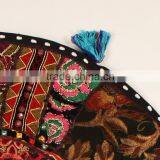 Indian Traditional Meditation Pillows Round Cushion Ethnic Decorative Pillow Patchwork Pillows thumbnail-2