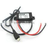 DC Car Mobile Phone Charger Power Adapter 12V (8-22V) Turn to 5V 1.5A 2.5A 3A Micro USB Output Step Down Converter