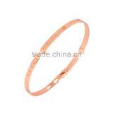 Memories Bangles With Customize Design Word 'PEACE LOVE HAPINESS' With 4mm/7mm Width thumbnail-2