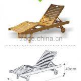Wooden Pool Lounge Chair Beach Lougne Chair Sls-580 thumbnail-2