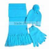 Wholesale Adult Knit Beanie Scarf and Glove