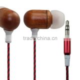 New Excellent wired wooden earphone custom earphones in bulk