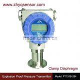Clamp Mounting 4-20ma Explosion Proof Pressure Transmitter With Display