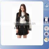 2016 Grils cheap wholesale satin baseball jackets/custom team baseball jackets