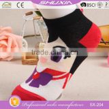 SX-204 Wholesale Cotton Knitted Girl Sock Woman Short Socks Lace Trim Sock Factory Manufacturers thumbnail-3
