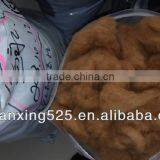 HOT!!! Sheep Cashmere and the Polyester/acrylic Blend Fiber19.5-22mic & 40-50mm, Dyed Brown Color thumbnail-1