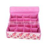 Flap Ideal Underwear Storage Organizer Box With 16 Spaces (BLWS1030)