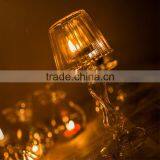 Table Lamp Shape Glass Candlestick, Noble and Elegant Desk Lamp Shaped Candle Holder thumbnail-6