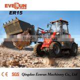 Qingdao Everun 1.5Ton Small Wheel Loader With 4 in 1 Bucket for Sale thumbnail-1