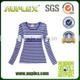 2015 New Fashion Wholesale Black and White Stripe T-shirt Flat Knit Mens Blue Yellow Stripe T-shirt thumbnail-3